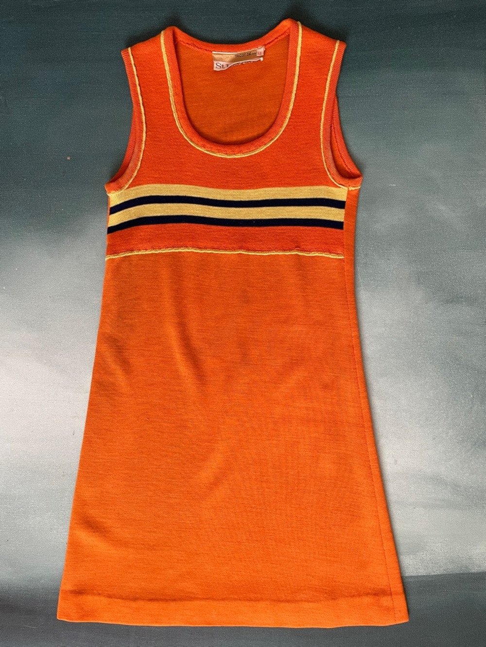 St. Honore Vintage 70s Knit Mini Dress SHOPTAPÉPITE Paris
